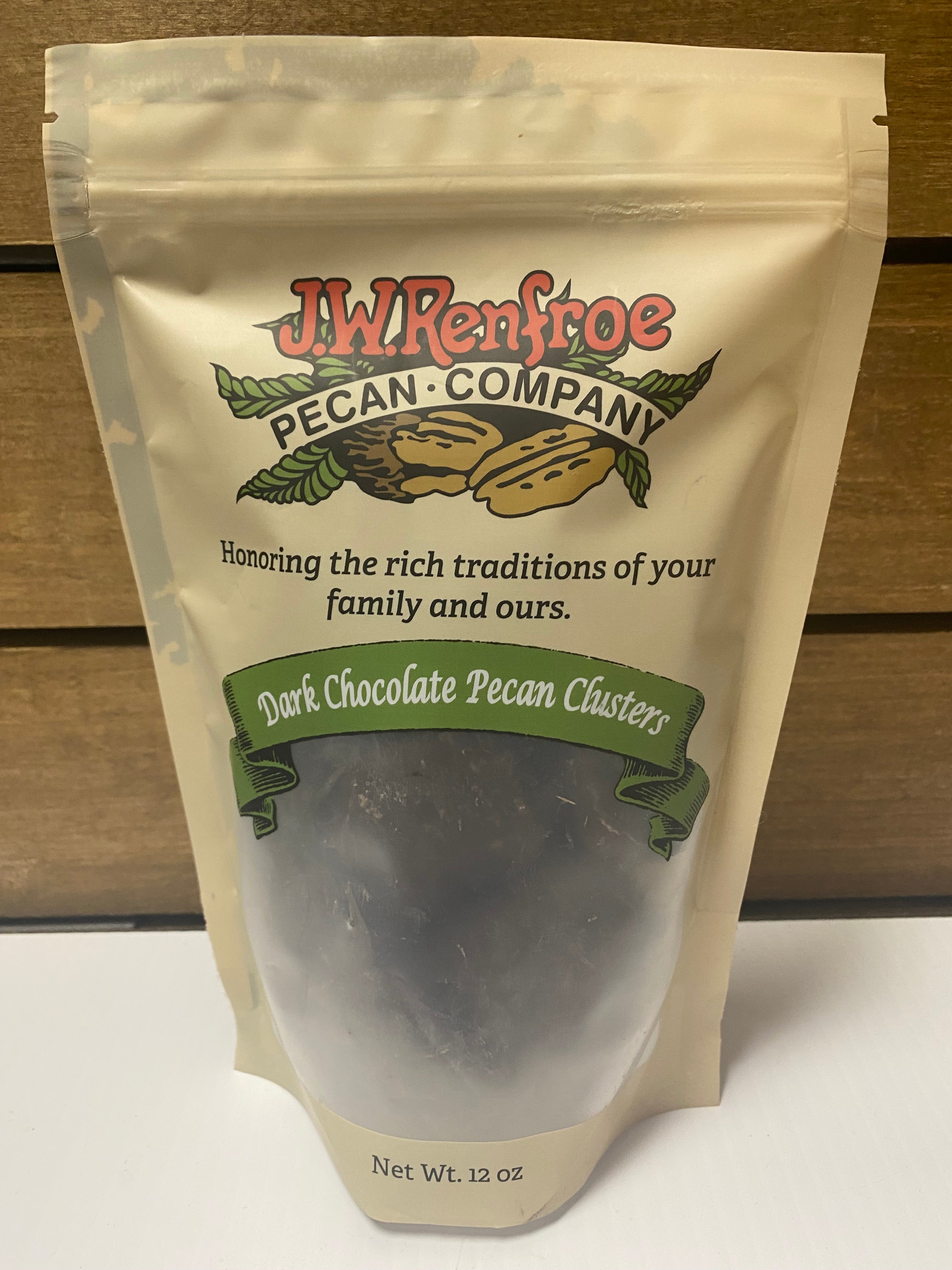 Dark Chocolate Pecan Clusters 12 oz. – J.W. Renfroe Pecan Company