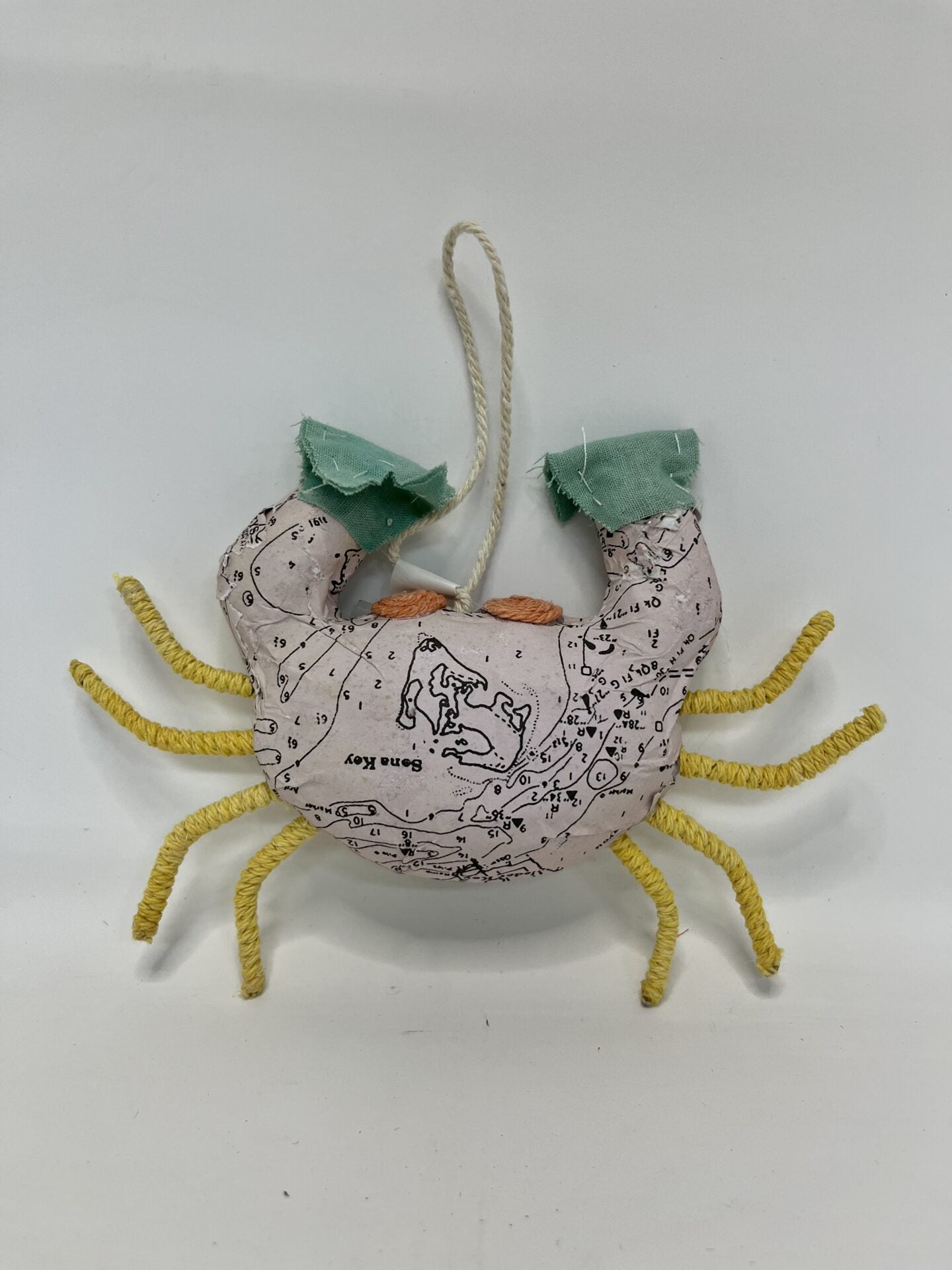 Paper Mache Crab Ornament