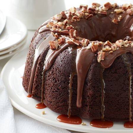 Cherry Chocolate Pecan Cake