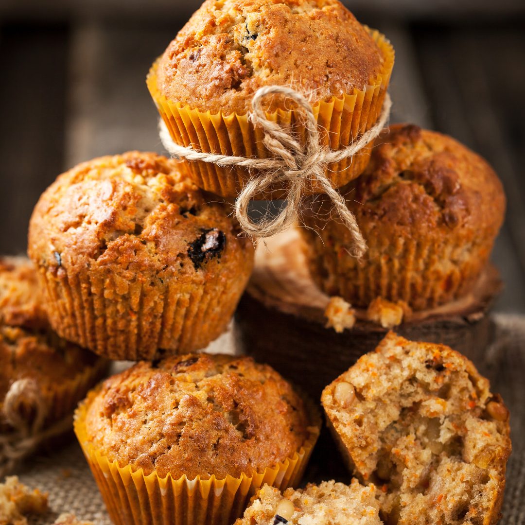 Raisin Carrot Muffins with Pecans Recipe - Renfroe Pecan Company, Pensacola FL