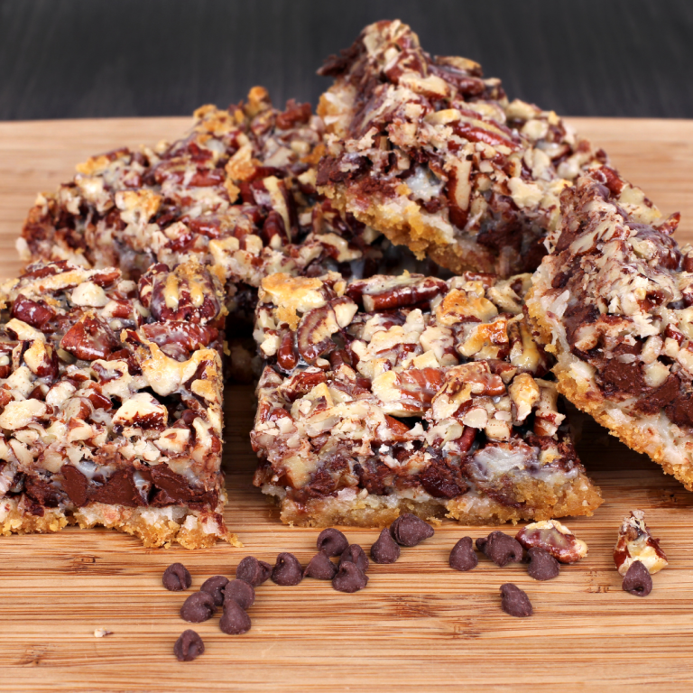Six Layer Pecan Cookie Bars Recipe - Rensnfroe Pecan Company, Pensacola FL