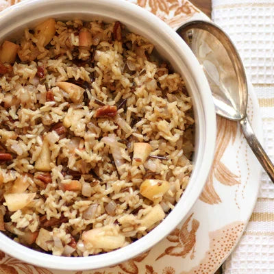 Wild Rice with Apples and Pecans Recipe - Renfroe Pecan Co. Pensacola FL