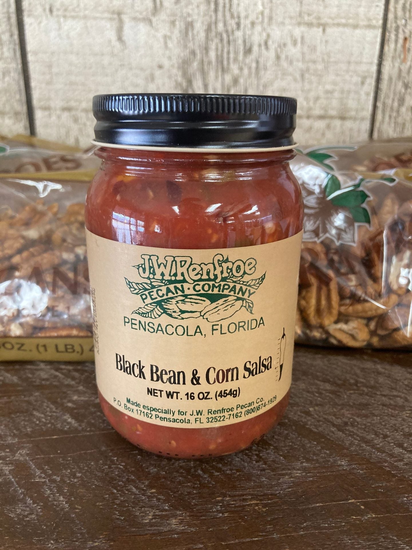 Black Bean And Corn Salsa 16oz. - Renfroe Pecan Company Pensacola