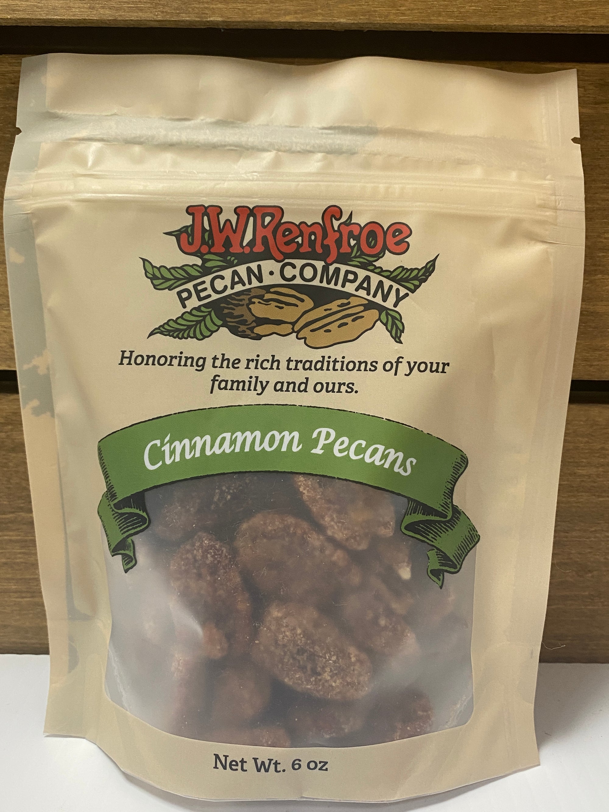 Cinnamon Pecans 6oz. Bags