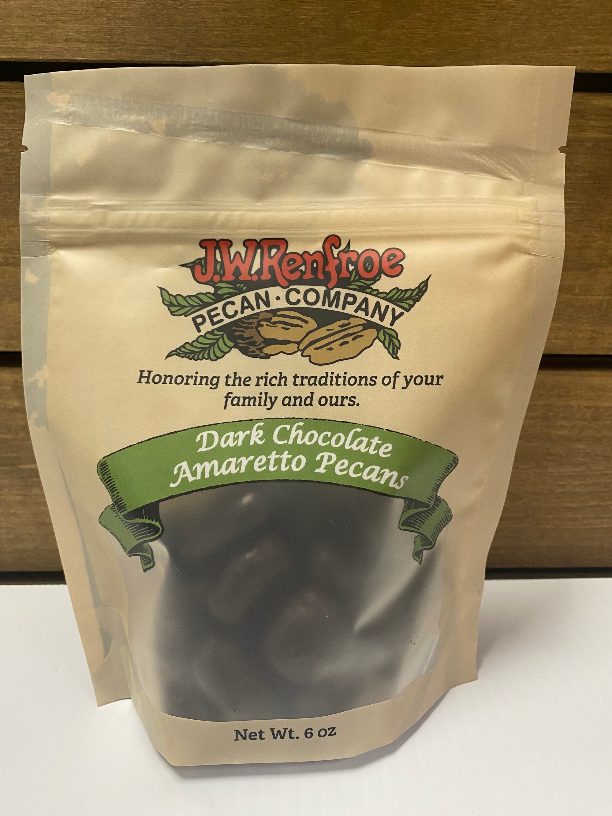 Dark Chocolate Amaretto Pecans  6oz