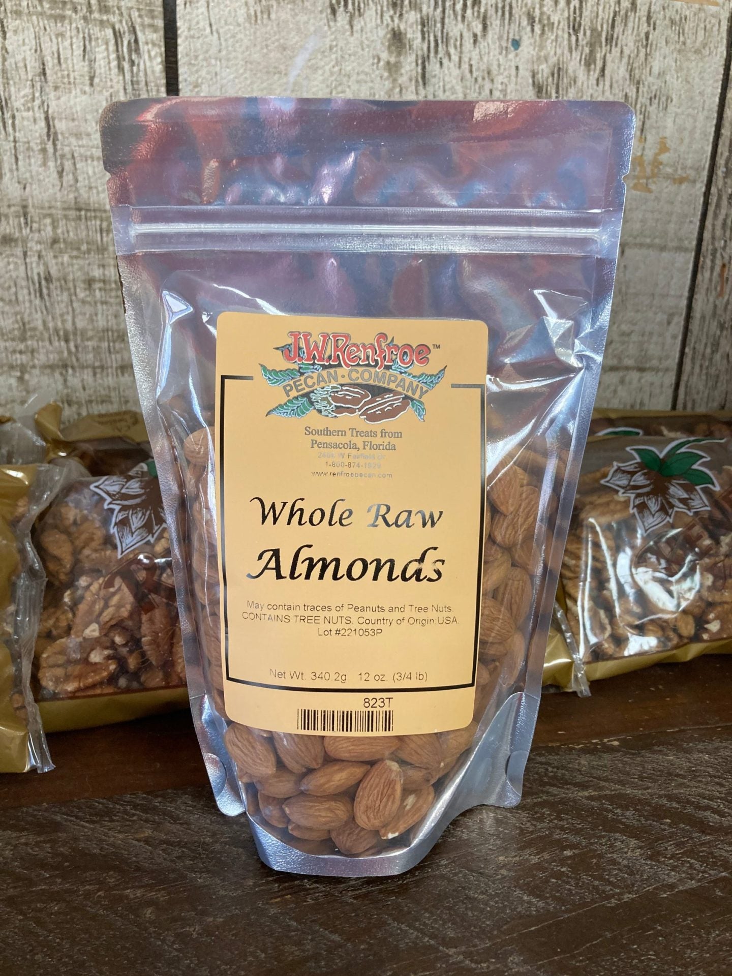 Whole Raw Almonds 12oz.