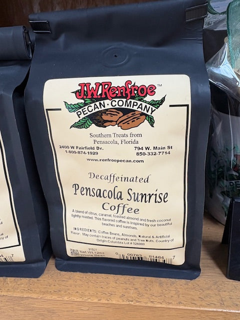 Coffee Pensacola Sunrise Decaf 12 oz Whole Bean