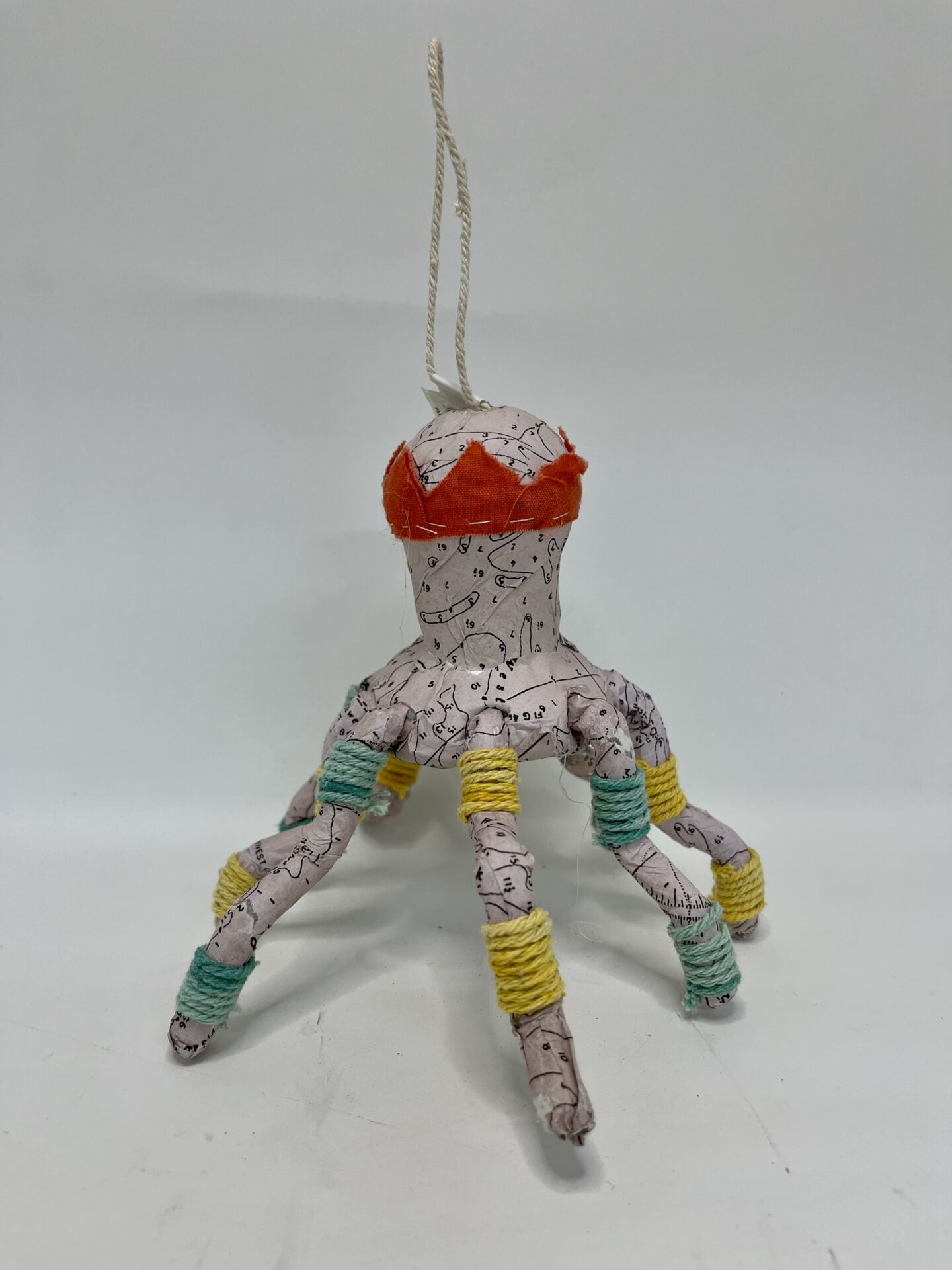 Paper Mache Octopus Ornament