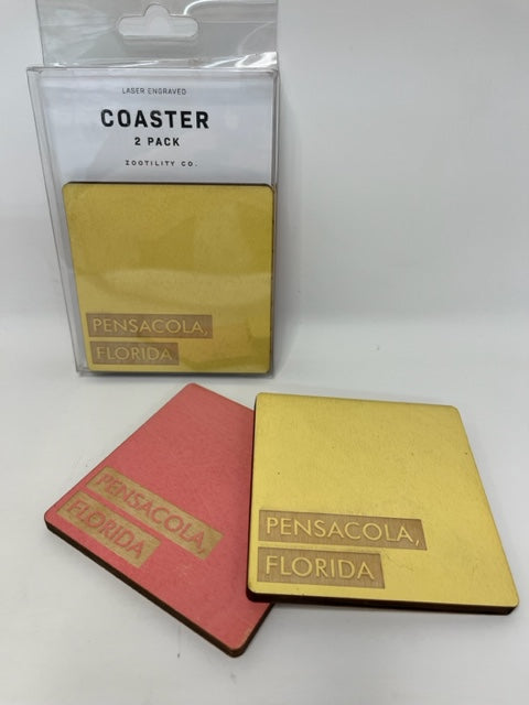 Wooden Coasters 2/pack