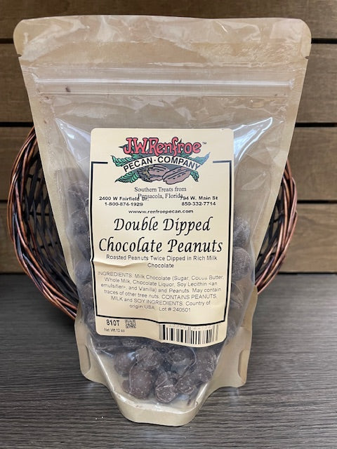 Double Dipped Chocolate Peanuts 12 oz.