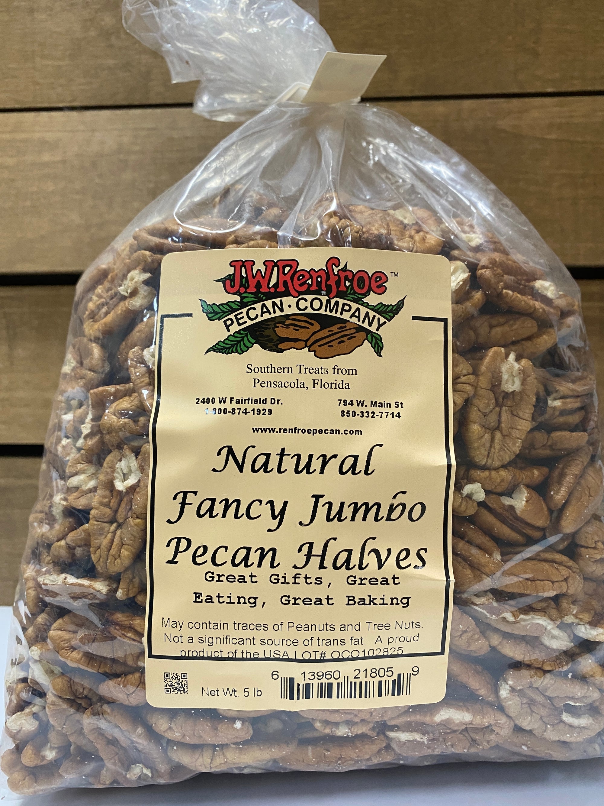 Jumbo Pecan Halves 5 lb Bag
