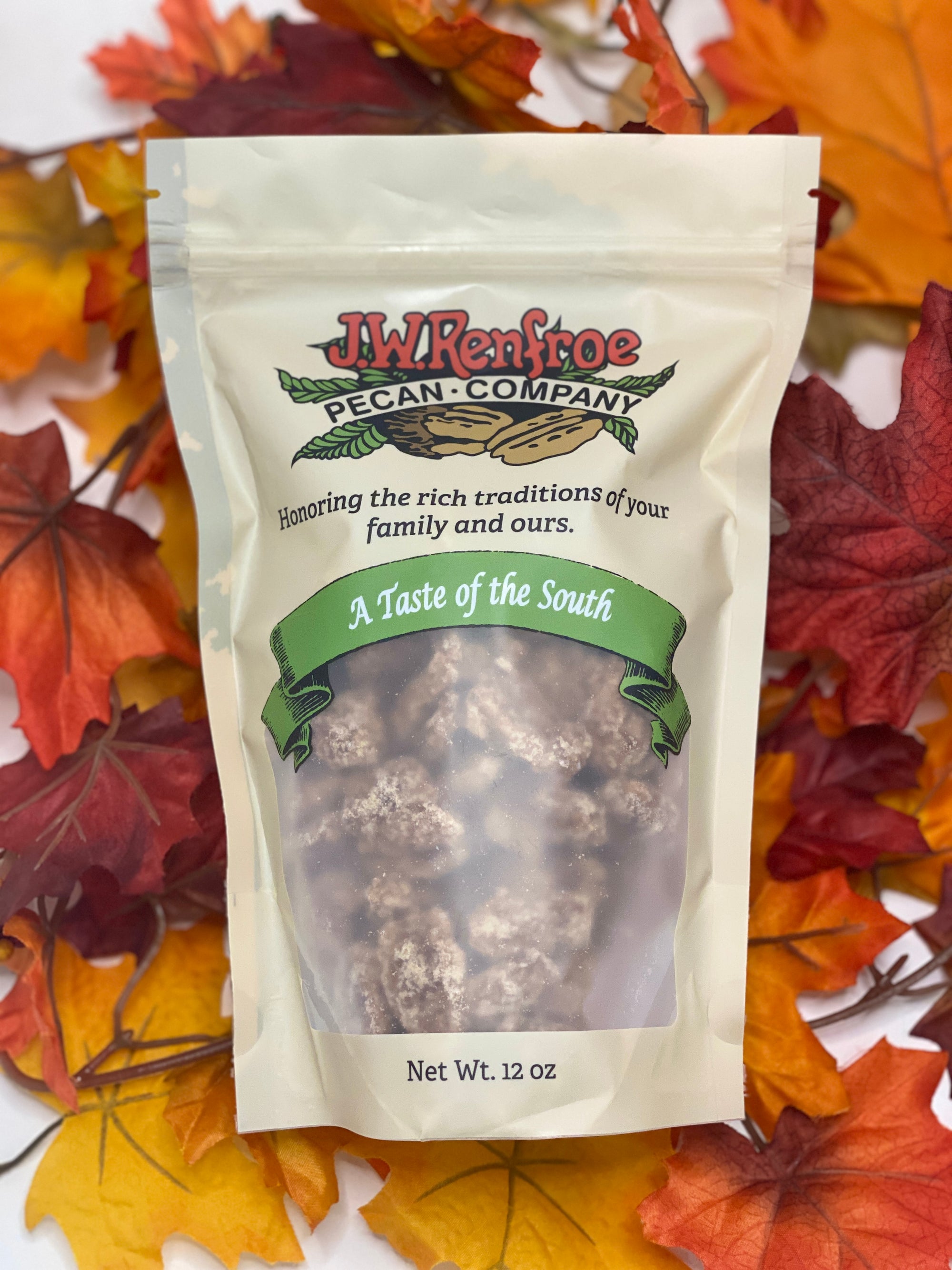 Pumpkin Spice Pecans 12 oz - Renfroe Pecan Company Pensacola