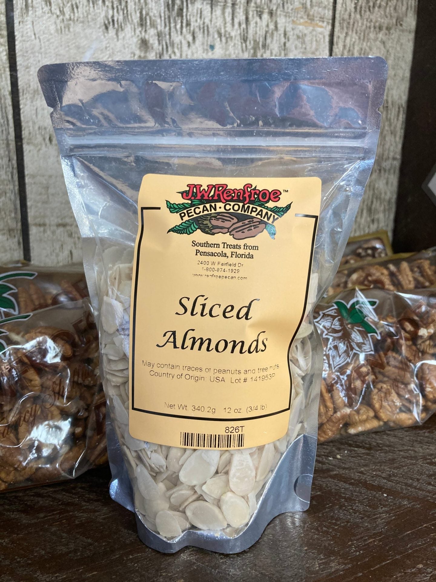 Sliced Almonds 12 oz - Renfroe Pecan Company Pensacola