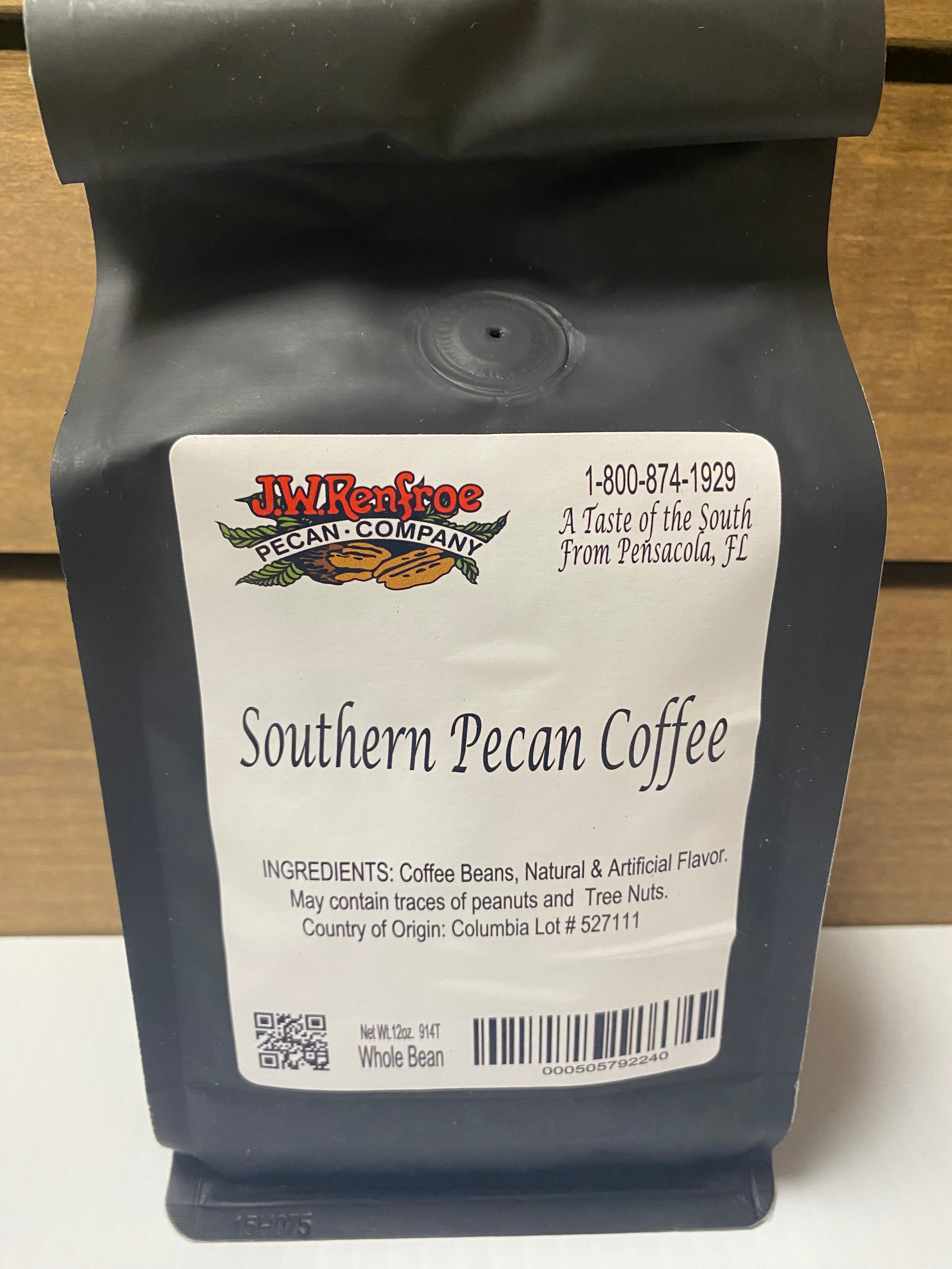 Coffee Southern Pecan 12 oz Whole Bean – J.W. Renfroe Pecan Company