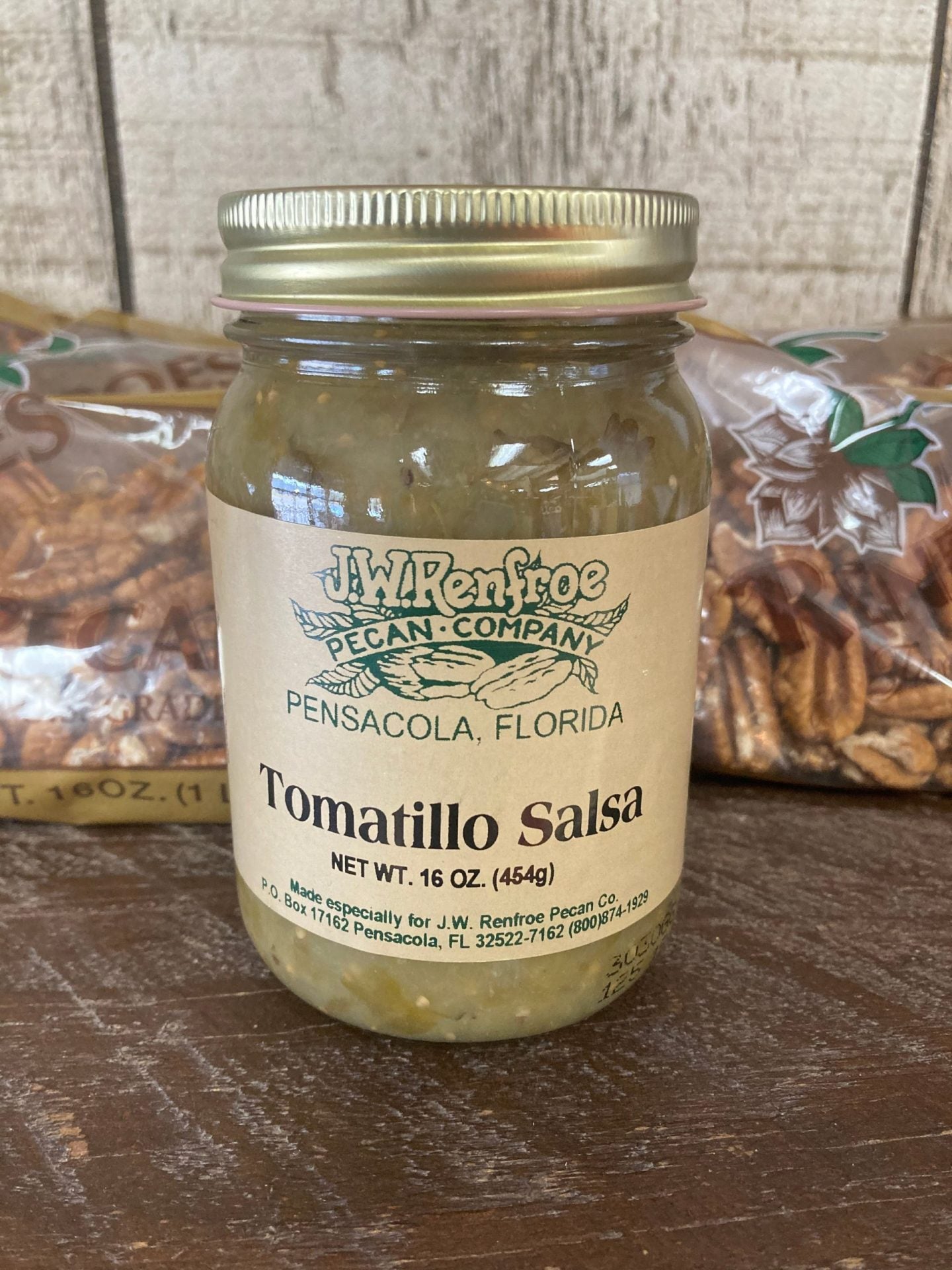 Tomatillo Salsa 16oz. - Renfroe Pecan Company Pensacola
